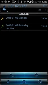 Theme RocketDial Dusk B Blue screenshot 6