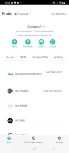 Frodo: Chia Wallet, XCH, NFTs screenshot 1