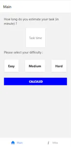 Estimated Task Time by PERT screenshot 0