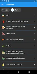 Calories Helper:  Calorie tabl screenshot 1