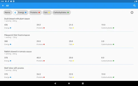 Calories Helper:  Calorie tabl screenshot 16