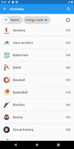 Calories Helper:  Calorie tabl screenshot 6