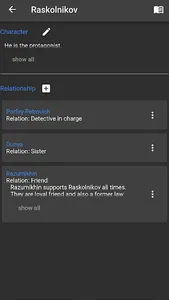BookNote - character relation screenshot 4