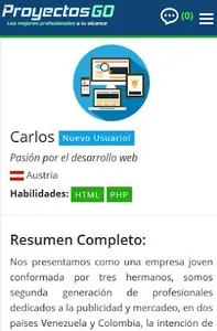 ProyectosGo - Publica tu Proye screenshot 2