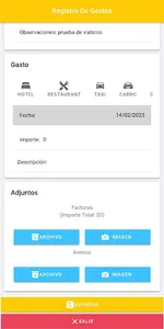 Viaticos Silsa Ingenieria screenshot 2
