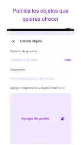 Jomis prestatario: Pon en alqu screenshot 0