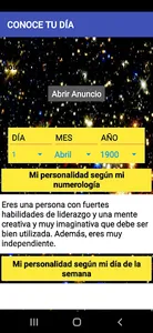 Personalidad Nacimiento screenshot 2
