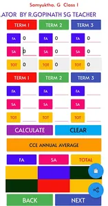 CCE MARKS AND GRADE CALCULATOR screenshot 3