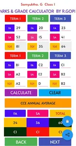 CCE MARKS AND GRADE CALCULATOR screenshot 4