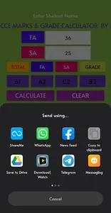 CCE MARKS AND GRADE CALCULATOR screenshot 5