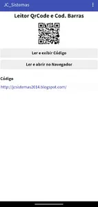 Leitor QR Code e Cod. Barras screenshot 0