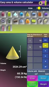 Easy area & volume caclculator screenshot 3