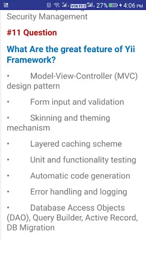 Yii Interview Questions screenshot 2