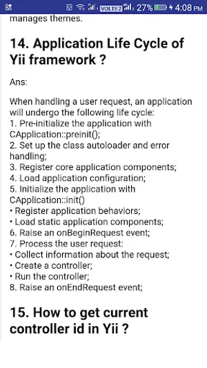 Yii Interview Questions screenshot 3