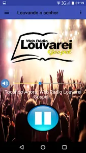 Web Radio Louvarei Gospel screenshot 1