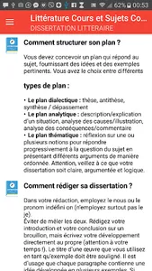 Littérature cours et sujets co screenshot 0