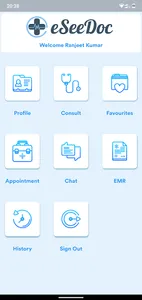 eSeeDoc – Patient App. Linking screenshot 1