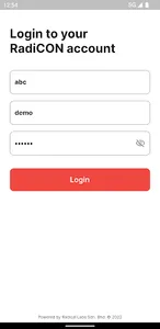RadiCON Dashboard screenshot 0