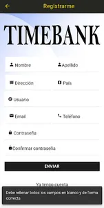 TIMEBANK screenshot 1