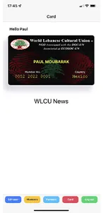 WLCU Member Card screenshot 2