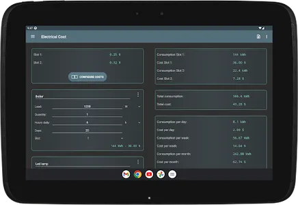 Electrical Cost screenshot 7