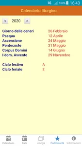 Calendario liturgico screenshot 4
