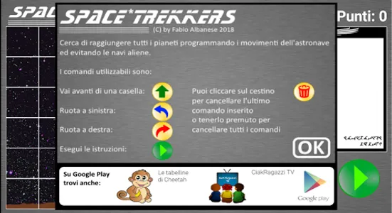 Space Trekkers - Coding scuola screenshot 1