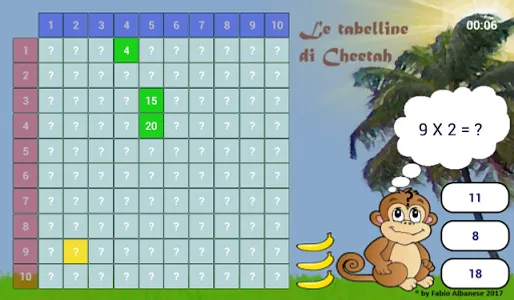 Le tabelline di Cheetah screenshot 0