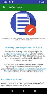 Poznámky - ABC Support spol. s screenshot 3