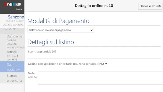 OrdiKids - Raccolta Ordini screenshot 3