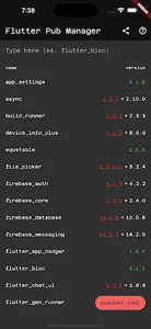 Flutter Pub Manager screenshot 1