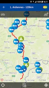 Fietsvakantiewinkel route-app screenshot 2
