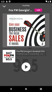 FOX-FM Macon 94.7 95.5 FM screenshot 1