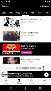 FOX-FM Macon 94.7 95.5 FM screenshot 2