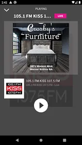 KISS Macon 107.5 105.1 FM screenshot 1