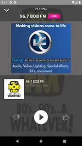 96.7 Bob Radio screenshot 1