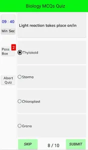 Biology MCQs Bank screenshot 5