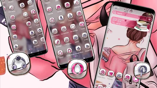 Anime College Girl Theme screenshot 2