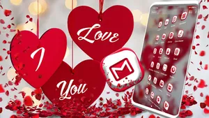 Love Heart Red Theme screenshot 4