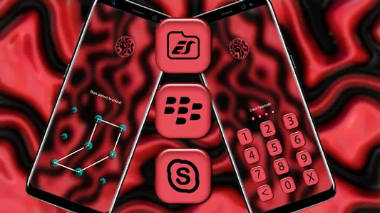 Red Black Liquid Theme screenshot 4