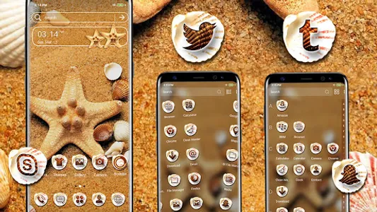 Seashell Starfish Theme screenshot 1