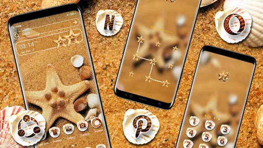 Seashell Starfish Theme screenshot 2