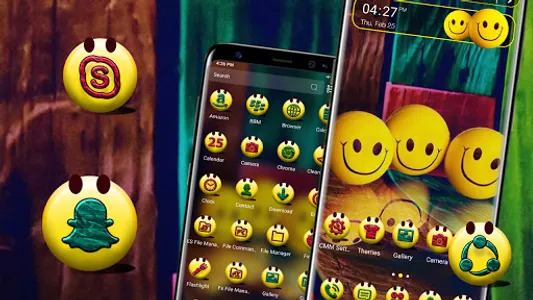 Smiley Emoji Launcher Theme screenshot 0