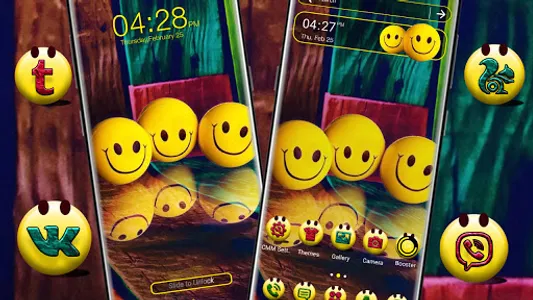 Smiley Emoji Launcher Theme screenshot 4