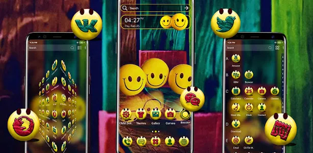 Smiley Emoji Launcher Theme screenshot 6