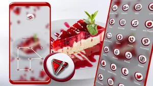 Strawberry Cake Slice Theme screenshot 3