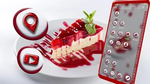 Strawberry Cake Slice Theme screenshot 7