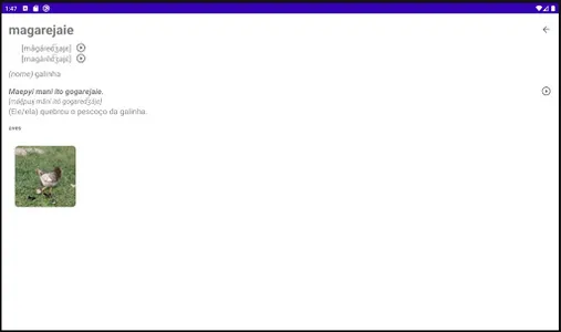 Dicionário Guató screenshot 8
