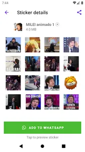 Stickers de MILEI screenshot 1