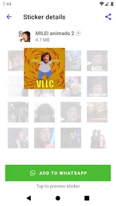 Stickers de MILEI screenshot 2